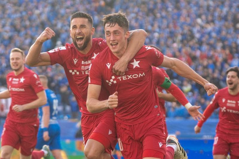 Football. Betlic 1 Liga. Ruch Chorzow - Wisla Krakow. 22.02.2025
