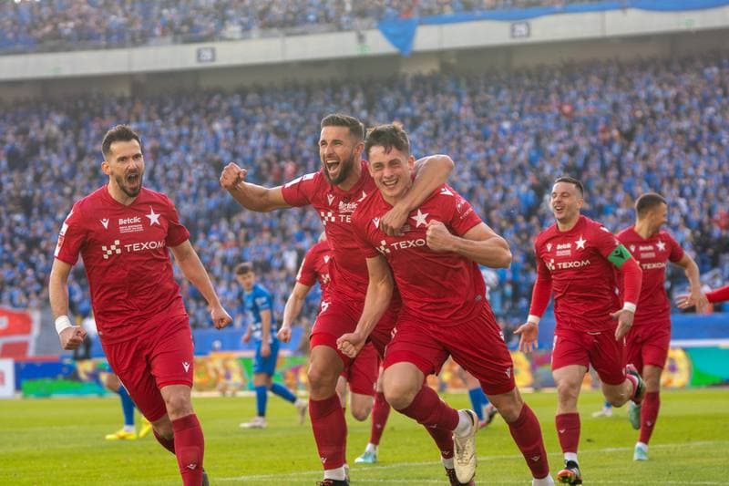 Football. Betlic 1 Liga. Ruch Chorzow - Wisla Krakow. 22.02.2025