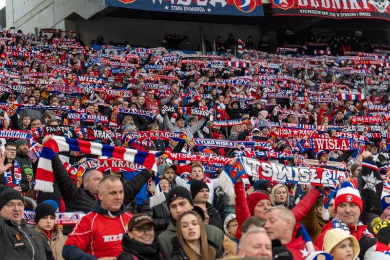 Football. Betlic 1 Liga. Ruch Chorzow - Wisla Krakow. 22.02.2025