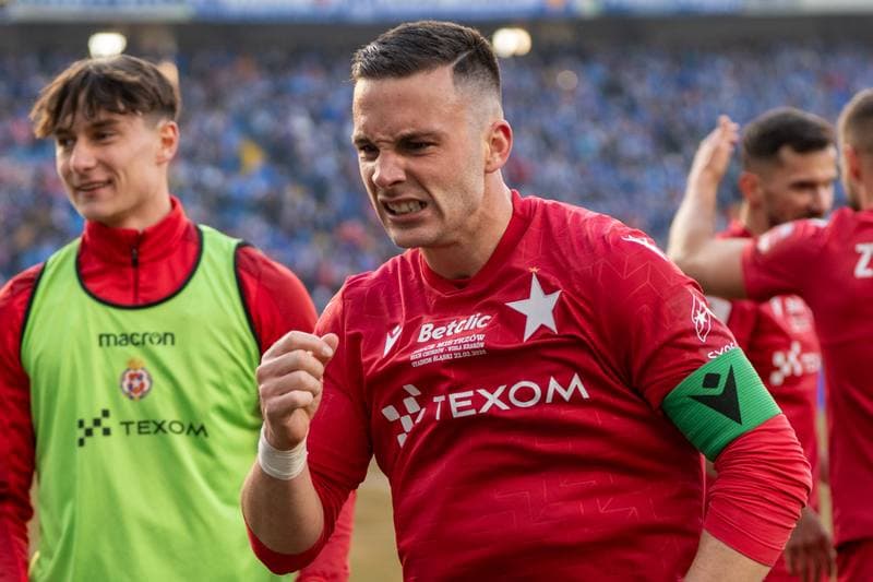 Football. Betlic 1 Liga. Ruch Chorzow - Wisla Krakow. 22.02.2025