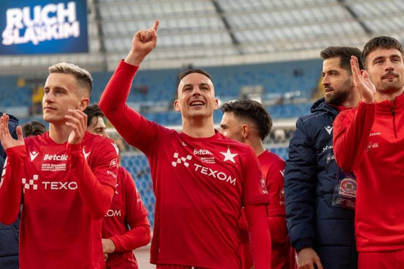 Football. Betlic 1 Liga. Ruch Chorzow - Wisla Krakow. 22.02.2025