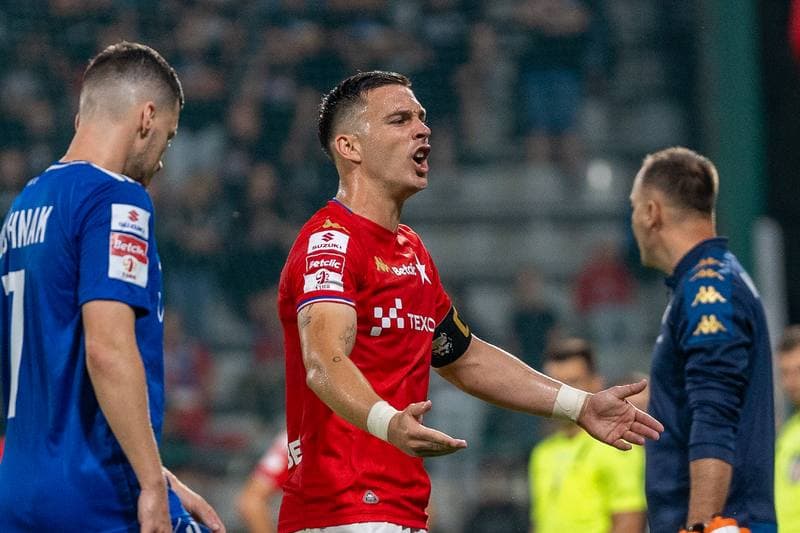 Football. Betclic 1 Liga. Miedz Legnica - Wisla Krakow. 29.08.2025