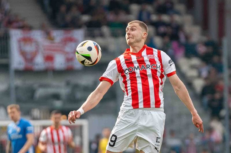 Football. PKO BP Ekstraklasa. Cracovia - Puszcza Niepolomice. 29.03.2025