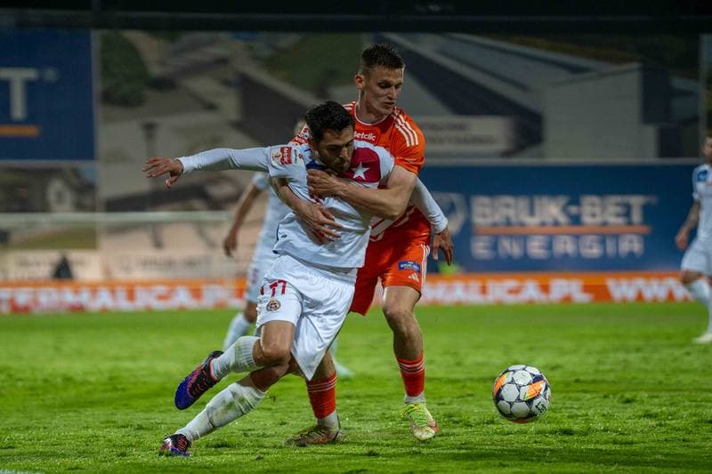 Football. Betlic I Liga. Wisla Krakow - Bruk-Bet Termalica Nieciecza. 25.04.2025
