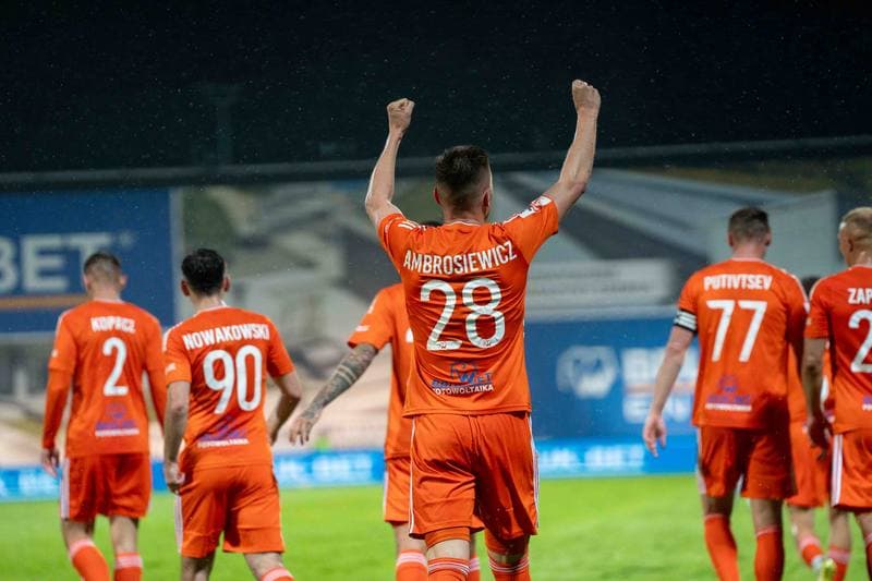 Football. Betlic I Liga. Wisla Krakow - Bruk-Bet Termalica Nieciecza. 25.04.2025