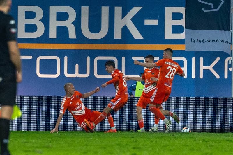 Football. Betlic I Liga. Wisla Krakow - Bruk-Bet Termalica Nieciecza. 25.04.2025