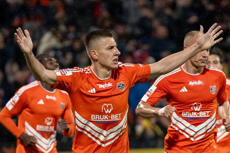 Football. Betlic I Liga. Wisla Krakow - Bruk-Bet Termalica Nieciecza. 25.04.2025