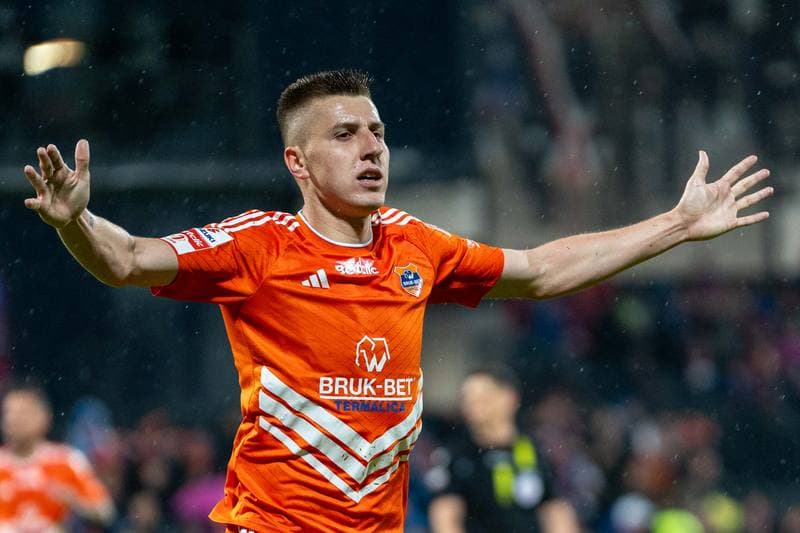 Football. Betlic I Liga. Wisla Krakow - Bruk-Bet Termalica Nieciecza. 25.04.2025