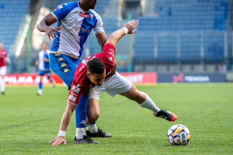 Football. Betlic I Liga. Wisla Krakow - Pogon Siedlce. 19.04.2025