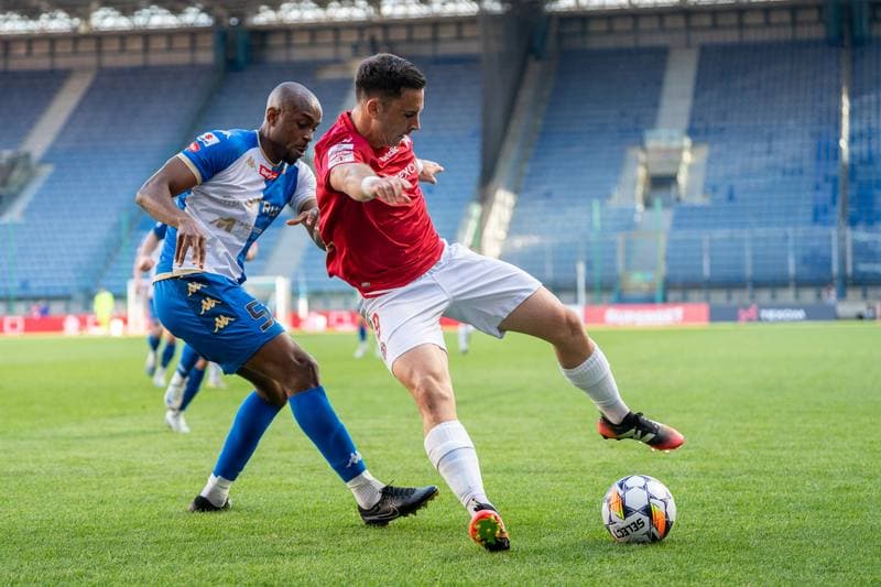 Football. Betlic I Liga. Wisla Krakow - Pogon Siedlce. 19.04.2025