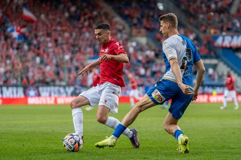 Football. Betlic I Liga. Wisla Krakow - Pogon Siedlce. 19.04.2025