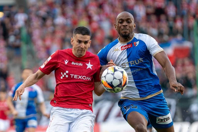 Football. Betlic I Liga. Wisla Krakow - Pogon Siedlce. 19.04.2025