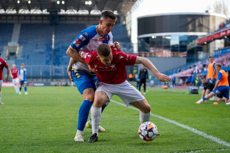 Football. Betlic I Liga. Wisla Krakow - Pogon Siedlce. 19.04.2025