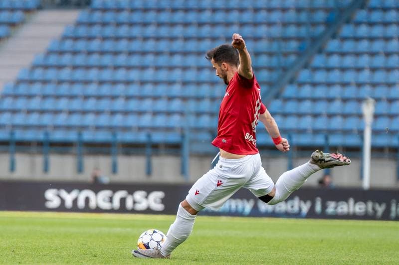 Football. Betlic I Liga. Wisla Krakow - Pogon Siedlce. 19.04.2025