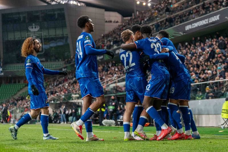 Football. Europa Conference League. Legia Warsaw - Chelsea. 10.04.2025