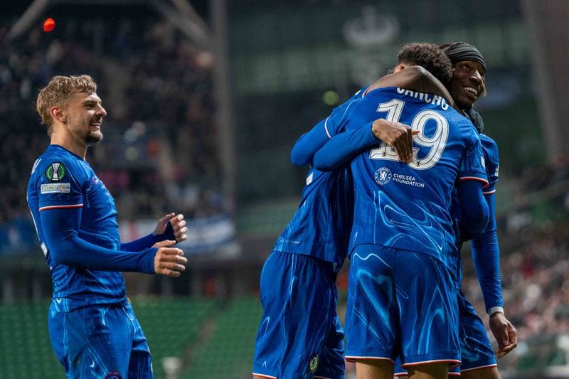 Football. Europa Conference League. Legia Warsaw - Chelsea. 10.04.2025