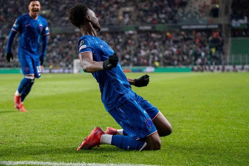 Football. Europa Conference League. Legia Warsaw - Chelsea. 10.04.2025