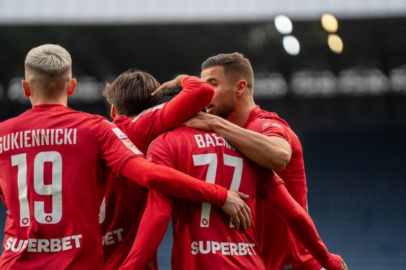 Football. Betlic 1 Liga. Wisla Krakow - Chrobry Glogow. 09.04.2025