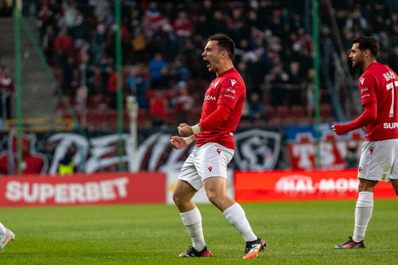 Football. Betlic 1 Liga. Wisla Krakow - Chrobry Glogow. 09.04.2025