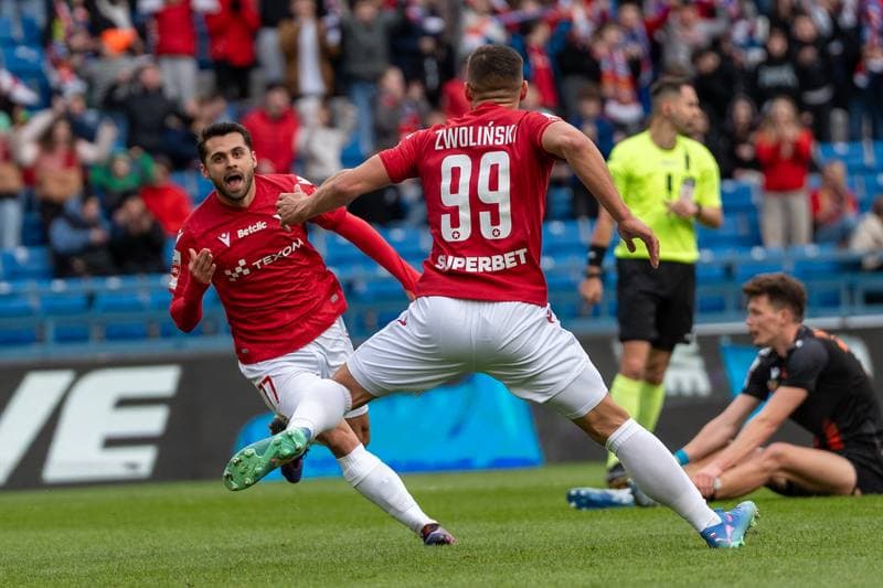 Football. Betlic 1 Liga. Wisla Krakow - Chrobry Glogow. 09.04.2025