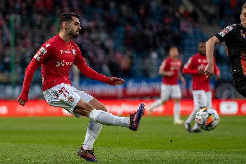 Football. Betlic 1 Liga. Wisla Krakow - Chrobry Glogow. 09.04.2025