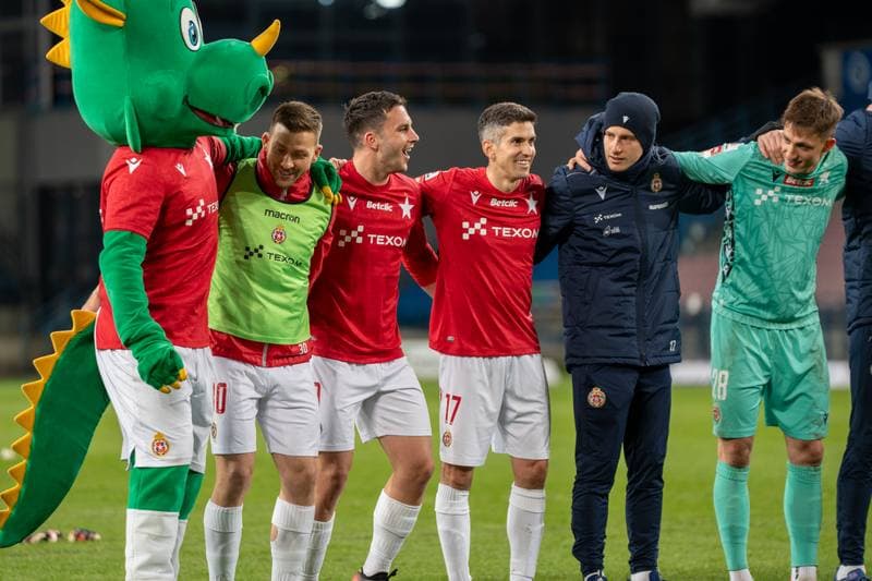 Football. Betlic 1 Liga. Wisla Krakow - Chrobry Glogow. 09.04.2025