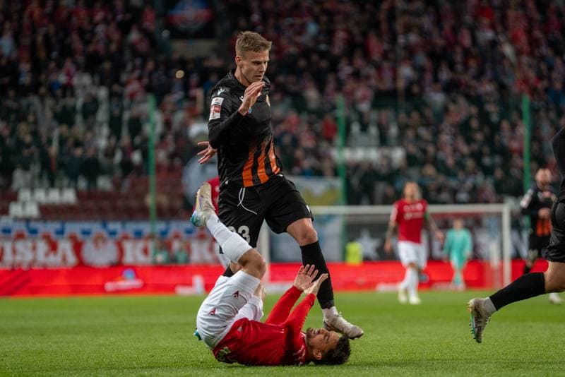 Football. Betlic 1 Liga. Wisla Krakow - Chrobry Glogow. 09.04.2025