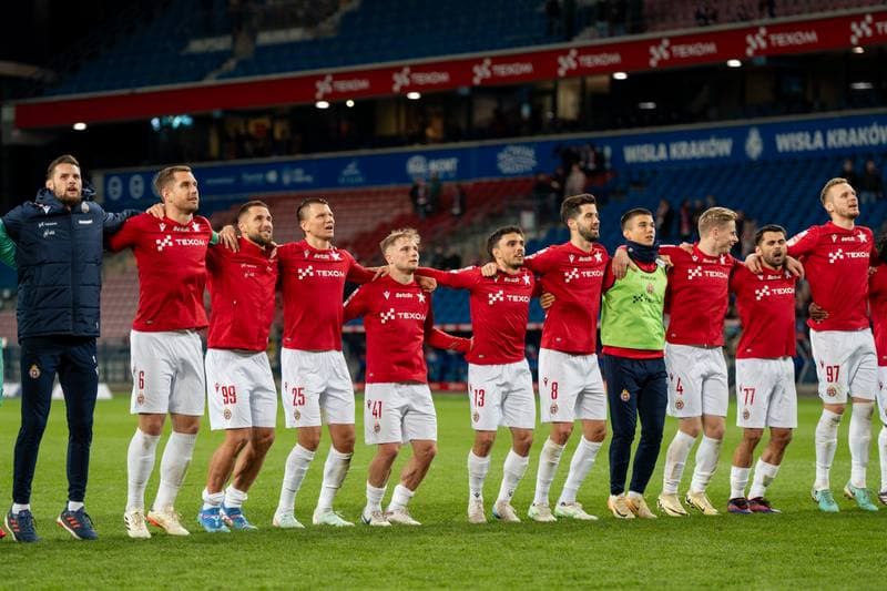 Football. Betlic 1 Liga. Wisla Krakow - Chrobry Glogow. 09.04.2025