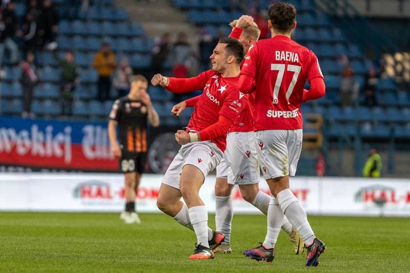 Football. Betlic 1 Liga. Wisla Krakow - Chrobry Glogow. 09.04.2025
