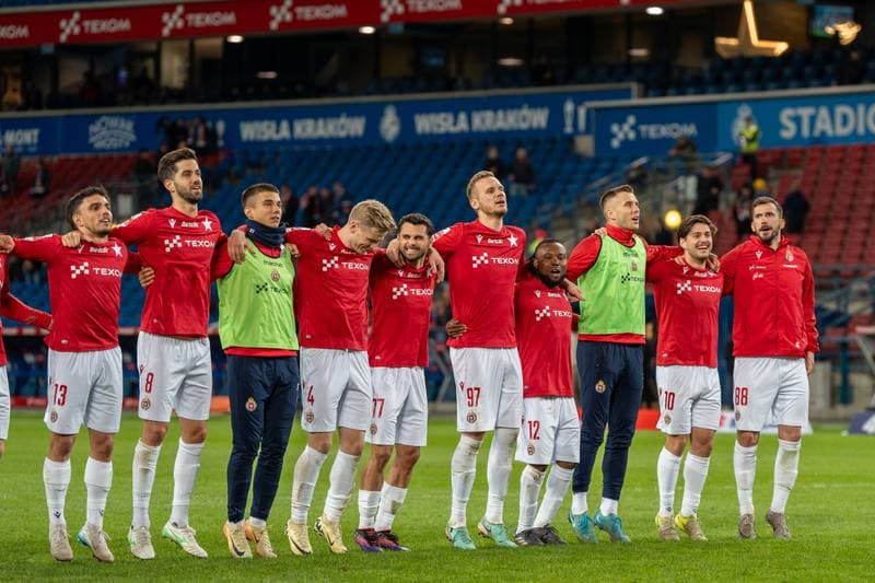 Football. Betlic 1 Liga. Wisla Krakow - Chrobry Glogow. 09.04.2025