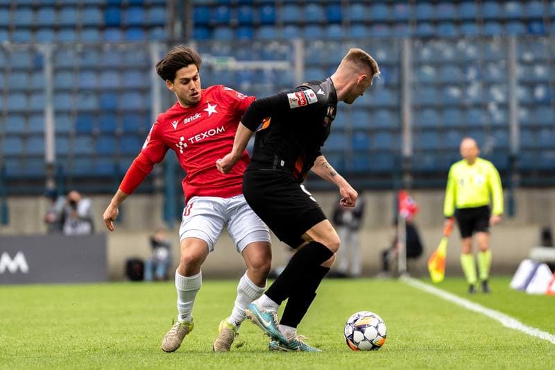 Football. Betlic 1 Liga. Wisla Krakow - Chrobry Glogow. 09.04.2025