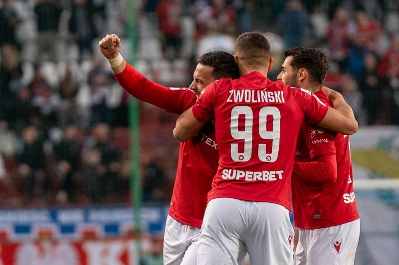 Football. Betlic 1 Liga. Wisla Krakow - Chrobry Glogow. 09.04.2025