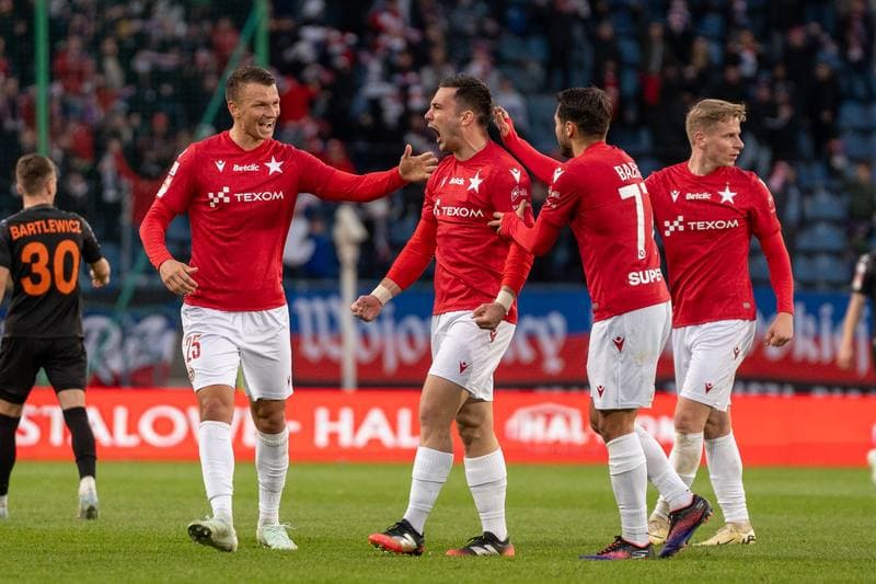 Football. Betlic 1 Liga. Wisla Krakow - Chrobry Glogow. 09.04.2025