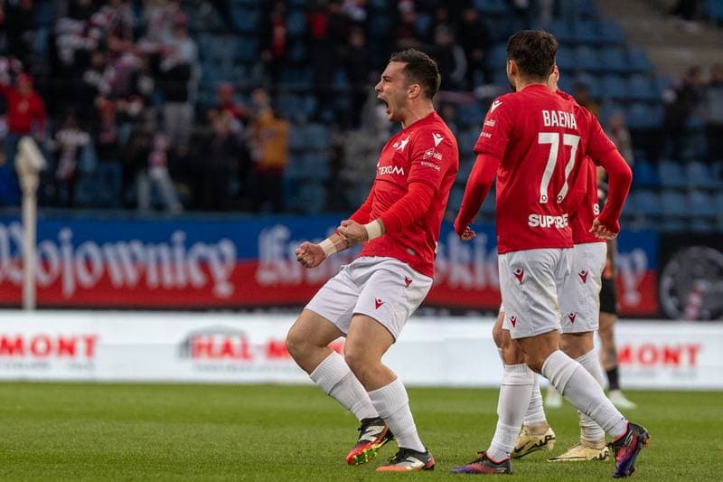 Football. Betlic 1 Liga. Wisla Krakow - Chrobry Glogow. 09.04.2025