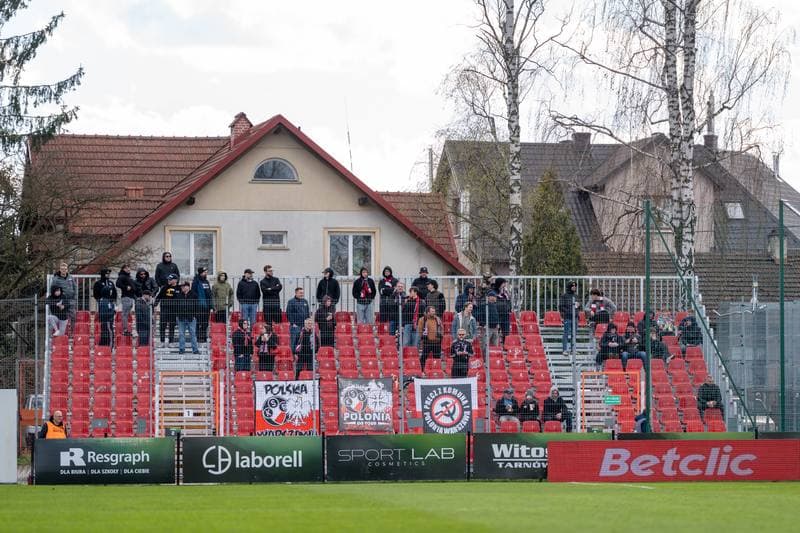 Football. Betclic I Liga. Puszcza Niepolomice - Polonia Warszawa. 06.04.2026