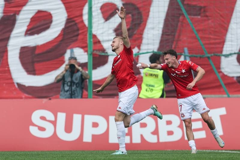 Football. Betclic 1. Liga. Wisla Krakow - Pogon Grodzisk Mazowiecki. 10.08.2025