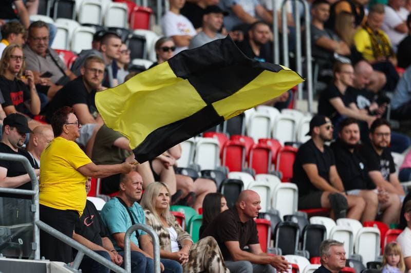 Football. Betclic 1. Liga. Wieczysta Krakow - Pogon Siedlce. 27.07.2025