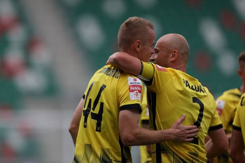 Football. Betclic 1. Liga. Wieczysta Krakow - Pogon Siedlce. 27.07.2025