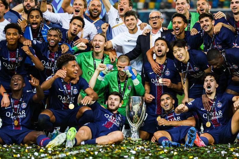 Football. UEFA Supercup. Paris Saint-Germain - Tottenham Hotspur. 13.08.2025