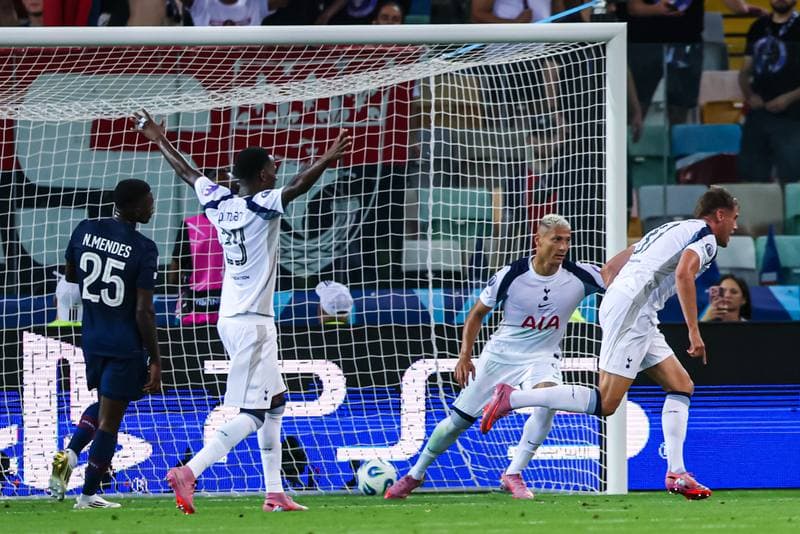 Football. UEFA Supercup. Paris Saint-Germain - Tottenham Hotspur. 13.08.2025