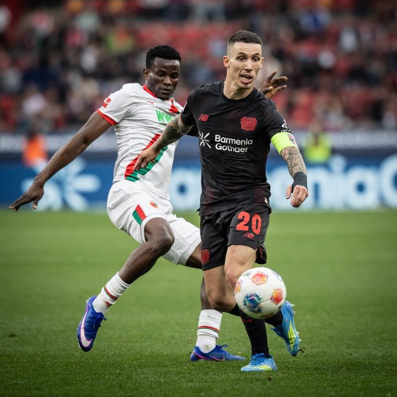 Football. German Bundesliga. Bayer 04 Leverkusen - FC Augsburg. 18.04.2026