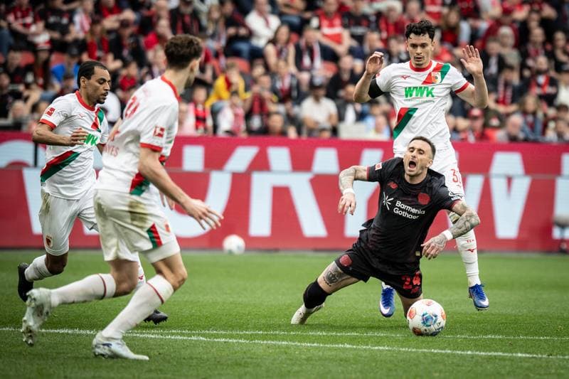 Football. German Bundesliga. Bayer 04 Leverkusen - FC Augsburg. 18.04.2026
