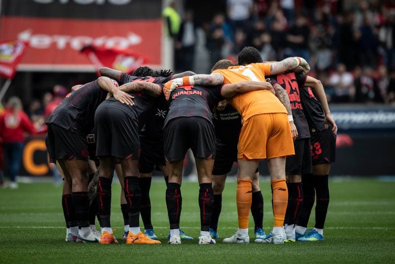 Football. German Bundesliga. Bayer 04 Leverkusen - FC Augsburg. 18.04.2026