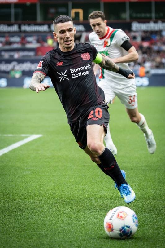 Football. German Bundesliga. Bayer 04 Leverkusen - FC Augsburg. 18.04.2026