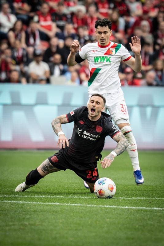 Football. German Bundesliga. Bayer 04 Leverkusen - FC Augsburg. 18.04.2026
