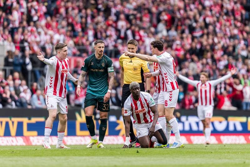 Football. Bundesliga. 1. FC Koeln - SV Werder Bremen. 12.04.2026