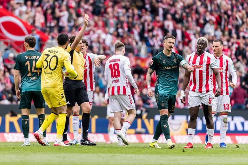 Football. Bundesliga. 1. FC Koeln - SV Werder Bremen. 12.04.2026