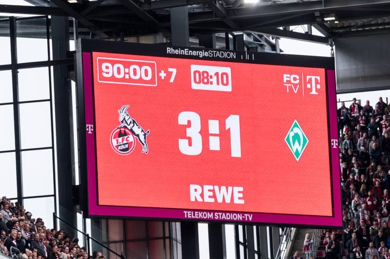 Football. Bundesliga. 1. FC Koeln - SV Werder Bremen. 12.04.2026