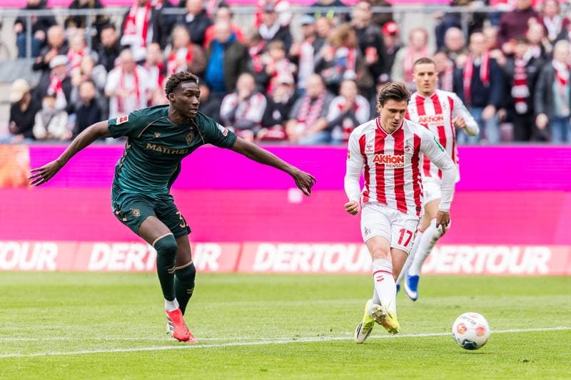 Football. Bundesliga. 1. FC Koeln - SV Werder Bremen. 12.04.2026