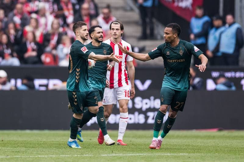 Football. Bundesliga. 1. FC Koeln - SV Werder Bremen. 12.04.2026